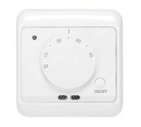 Jadpes Contrôleur de Chauffage mécanique Domestique, 230V 16A Thermostat de Chauffage électrique mécanique Mural Contrôleur de température Contrôle de Refroidissement Sortie Sene