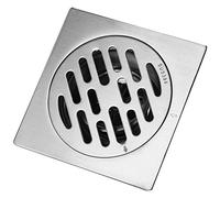 Jadpes Drain de Plancher, Égouttoir de Douche de Porte de déchets, Couvercle de Drain de Plancher de Salle de Bain Anti-Odeur carré en Acier Inoxydable épais pour Drain de Plancher déo