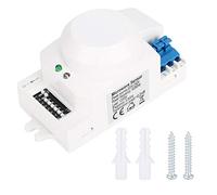 Jadpes Interrupteur sensoriel, SK-600 Capteur Radar à Micro-Ondes 360 ° Détecteur de Mouvement du Corps Interrupteur d'éclairage Inductance Automatique 220-240 V pour détecteur