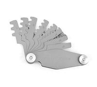 Jadpes Jauge de Pas de Filetage en T, modèle de réglage de jauge de Filetage trapézoïdal en Forme de T, jauge de Filetage valant Un Outil de Mesure de Coupe(#2)