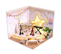 Jadpes Kits de Maison de Poupée Miniatures à Monter Soi-même, Modèle de