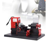 Jadpes Mini Tour motorisé Mini Tour en métal Z20002 Mini Tour en métal Outil électrique de Tour de Tournage en métal, Mini-Outils de Bricolage de Tour motorisé, Mini-Outil de Bri