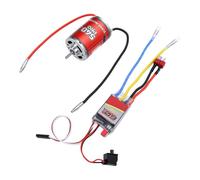 Jadpes Moteur brossé RC et ESC Combo, Moteur 12T 540 Haute Performance