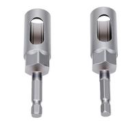 Jadpes Outil à Douille Hexagonale Ouverte, Taille Standard 1/4 Pouce | Portée étendue pour les trous profonds, Conception à fente latérale ouverte, Fabriqué en acier au carbone, Idéal pour les
