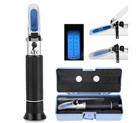 Jadpes Réfractomètre Test d'alcool, 0-80% de Test Professionnel d'alcool de Poche Réfractomètre testeur de vin Mètre Instrument de Mesure pour Le Miel, Le sirop d'érable et la mélasse,