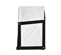 Jadpes Rideau de projecteur, Écran de Projection Pliable sans pli 16: 9, écran de Projection Rideau de projecteur Pliable Portable 60-120 Pouces sans pli Blanc 16: 9 pour Project