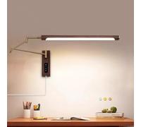 Jadssox Applique Murale À Bras Articulé Avec Interrupteur, Lampe De Chevet LED À Intensité Variable, Applique Murale Réglable For Chambre, Salon Ou Bureau.(Gold,51cm/20.1in)