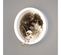 Jadssox Applique Murale LED Astronaute pour Chambre d'Enfant Applique Murale Intérieure, 12W 3 Couleurs Mode Lavage Mural Appliques de Tête de Lit pour Chambre d'Enfant Chambre d'Enfant Filles Garçons