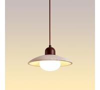 Jadssox Lampe Suspendue en Pierre Naturelle, plafonnier en Verre, Petit Lustre Moderne, luminaire d'îlot de Cuisine Moderne, Lampes à Suspension Nordiques pour Chevet, Salle à Manger