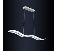 Jadssox Lustre Suspendu Moderne à LED, luminaires d'îlot de Cuisine en Forme de Vague, plafonniers Suspendus 36W Lustres de Table à Manger pour Salon de Restaurant