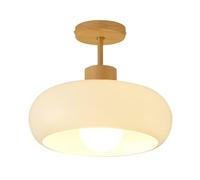 Jadssox Plafonnier en Verre, luminaire de Couloir en Bois, plafonnier Moderne Semi-encastré, Proche des plafonniers, Lampes suspendues d'intérieur pour Chambre à Coucher, Cuisine, Couloir d'entrée