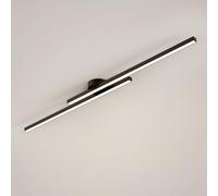 Jadssox Plafonnier linéaire à LED, long lustre moderne, plafonnier à encastrer à intensité variable, luminaire minimaliste proche du plafond, pour cuisine, chambre à coucher, salon, bureau, télécomman