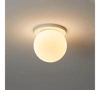 Jadssox plafonnier Semi-encastré en Verre Globe luminaires de Couloir Blancs, Lampes Modernes près du Plafond G9 Mini lustres pour entrée de Chambre Balcon de Chambre