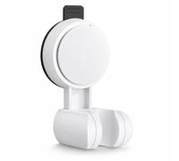 JADUFHU Support Pommeau De Douche Ventouse, Porte-Douche à Main Réglable Sans Perçage, support douche sans percage Amovible Universel, Fixation Murale par Ventouse Puissante pour Salle de Bain (Blanc)