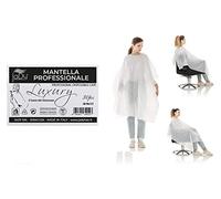 JaDy - Cape Coiffeur Jetable Professionnelle | Confort & Hygiène | Dimensions 90x115 cm | Idéale pour Salons & Centres Esthétiques | Paquet de 30, Transparent, Polyester/Nylon