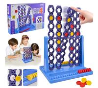 Jadyon Puissance 4, Puissance 4 Spin, Jeux de Voyage et de Poche, Puissance 4 Jeu de Société Voyage Enfant, Puissance 4 Voyage Portable pour 2 Joueurs, Jeu de Voyage Plateau de Strategie pour Enfant