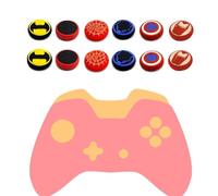Jaeespon Lot de 12 capuchons universels antidérapants en silicone pour manette de jeu PS5, PS4, Xbox Series X/S, Switch Pro, résistant à la transpiration