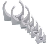 Jäger Direkt 613515 Collier de serrage EN20 21 mm gris clair (RAL 7035) 100 pc(s) sans halogène, sans silicone