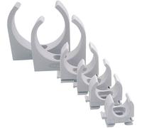 Jäger Direkt 613515 Collier de serrage EN20 21 mm gris clair (RAL 7035) 100 pc(s) sans halogène, sans silicone