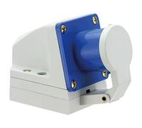 jäger DIREKT Prise Murale avec Couvercle Rabattable Bleu