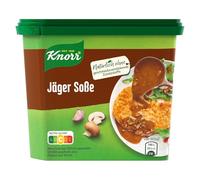 Jäger Soße en Dose, 184 g - Bouillon Chasseur Prête à l'Emploi, Parfaite pour Viandes et Accompagnements - Pour une préparation Rapide Sans Additifs, prête en un instant - Compatible avec Knorr 184 g