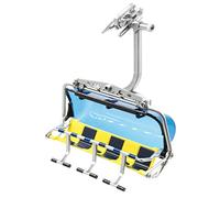 Jaegerndorfer JaegerndorferJC86400 Fauteuil 6 Places, échelle 1:32, Jaune/Bleu, Multicolore