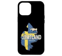 Jämtland Suède Carte rétro Province Souvenir Vintage Coque pour iPhone 12 Pro Max