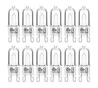 Jaenmsa Ampoule G9 25W 230V Dimmable Blanc Chaud, Ampoule Halogène G9 Tolérance de 300°C, Ampoule Four Pour Four Micro-ondes Cuisinière Plafonniers, Lot de 12