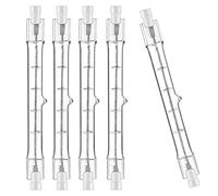 Jaenmsa Ampoule halogène R7S 400 W 230 V 4000 lm Réglable T3 LED Alternative 2700 K linéaire double tête pour hotte de cuisine 5 paquets