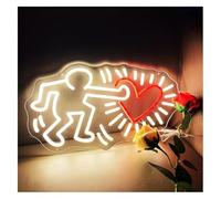 Jaeooai Décorations lumineuses au néon « Je t'envoie mon amour » Décoration murale au néon