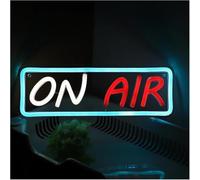 Jaeooai Enseigne lumineuse Pour LED néon signe ON AIR Panneau Lumineux Néon Alimenté Par, Pour Salle De Fête 29cm×10cm Décoration murale au néon