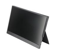 Jaerb Écran d'ordinateur FHD, Moniteur Portable 178 Degrés Largement Compatible 100-240 V 15,6 Pouces avec Interface Multimédia HD pour PC (Prise UE)