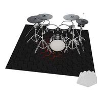 JaevKwzy Tapis de Batterie, Tapis de Tambour, Tapis de Batterie électronique, Tapis Professionnel de Jazz, 100 x 80 cm Tapis Batterie pour Grosse Caisse Claire et Autres Instruments de Musique
