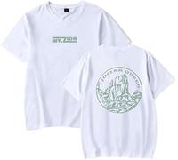 JAFCUE Europe Et Amérique Josiah Queen Imprimé Tshirt, Hip Hop Harajuku Style Crew Col Manches Courtes Casual Tops, T-Shirts Unisex pour Les Hommes Et Les Femmes(XS-3XL)(1,XXL)