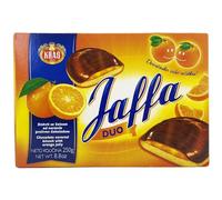 Jaffa Duo Biscuits à la Gelée d'Orange et au Chocolat 250g Pack Twin - Cacao Riche, Vrai Jus d'Orange, Enrobage de Chocolat 52% - Gâteaux Jaffa, Plusieurs Tailles 125g et 250g (250 G, 12 PCS)