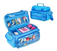 Jaffzora Étui de Transport Compatible avec Toniebox 2 et 1, Joli Sac de Rangement pour Personnages Tonies, Casques et Accessoires, Bleu (Sac Uniquement)