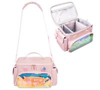 Jaffzora Étui de Transport pour Machine Toniebox & Little Tikes Story Dream Machine, Joli Sac de Rangement Compatible avec Lecteur Audio Toniebox, Personnages Tonies et Accessoires, Rose (Sac)