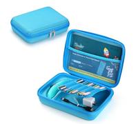 Jaffzora Étui rigide compatible avec 3Doodler Start+ Essentials (2023, 2024) pour stylos 3D pour enfants, étui de transport pour recharge de filament d'impression et chargeur USB, bleu (boîte