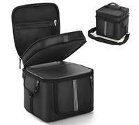 Jaffzora Housse de protection portable pour station d'alimentation EcoFlow River 2 Max 500 / River 2 Pro - Sac double couche avec fenêtres ventilées, fond imperméable, rembourrage antichoc et