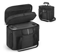 Jaffzora Housse de transport Power Station pour EcoFlow Delta 2/3 Plus - Antichoc, étanche, fenêtre ventilée et sangle réglable pour voyage en plein air