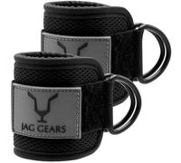 JAG GEARS Jg-as-CB-Pair Sangles de Cheville Mixte, Noir, 6 mm