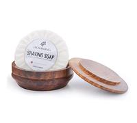 Jag Shaving Savon à raser - Bol à raser en bois de qualité supérieure - Savon à raser de qualité supérieure - Accessoire de rasage parfait pour un rasage en douceur - Bol à mousse à raser avec