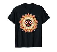 Jagannath Hare Krishna Hindou Fleur Rouge Puri Spirituel T-Shirt