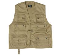 Jagd- Et Gilet de Pêche Kaki Beige S-4XL Extérieur Trekking Multifonctionnel