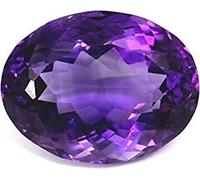 JAGDAMBA GEMS Améthyste authentique certifiée avec rapport de laboratoire et garantie 11,50 carats - Pierre naturelle Katela/Jamunia de qualité A1 pour les bienfaits de l'astrologie