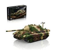 Jagdtiger 201 Tank Destroyer Kit de construction camouflage pour enfants de | Kit de modèle de char allemand de la Seconde Guerre mondiale avec structure intérieure complète, blocs de construction à