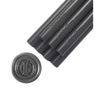 JAGERGREEN Bâtons de Cire pour Pistolet à Colle, 8 Pièces Cire Noir pour Invitation de Mariage, Cachet Antique, Lettre, Cartes de Noël, Emballage Cadeau