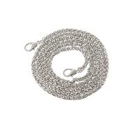 JAGETRADE Sac à Main de Remplacement Sac à bandoulière poignée Sac à bandoulière Sac à bandoulière en métal 120cm Argent