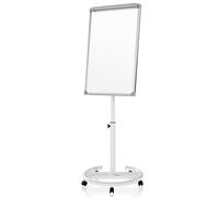 Jago® Chevalet de Conférence - sur Roulettes, Réglable en Hauteur, Mobile, 60 x 90 cm, Magnétique, Effaçable, Incluant Marqueurs, Aimants, Papiers, Éponge - Paperboard, Tableau Magnétique Blanc