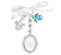 Jagowa 1 pièce nœud photo DIY perle coeur gemme support broche pendentif ange ovale bouquet breloque broche mariage boutonnière pour mère de mariée fête des mères (1 photo)